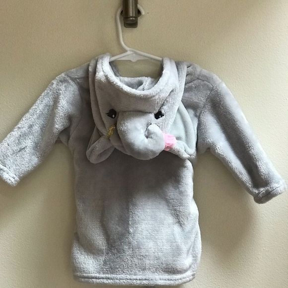 Plush baby bathrobe - Picture 3 of 6